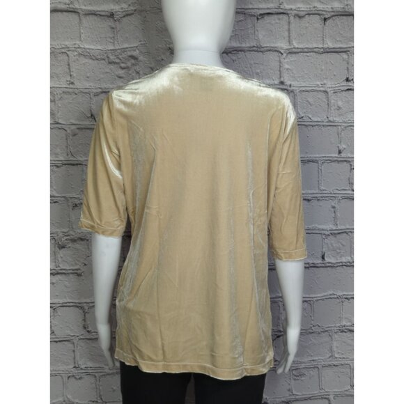 Vintage Jessica Holbrook Size S Set of 2 Stretch Velvet Half Sleeve Tops - Picture 6 of 11